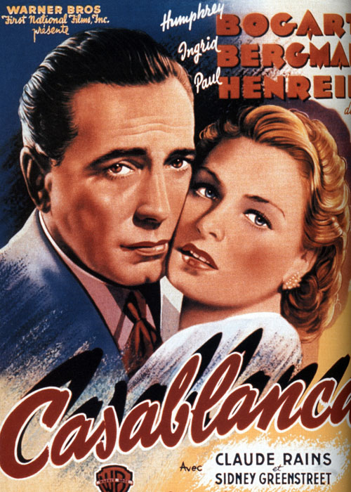 Casablanca — vintage movie poster art