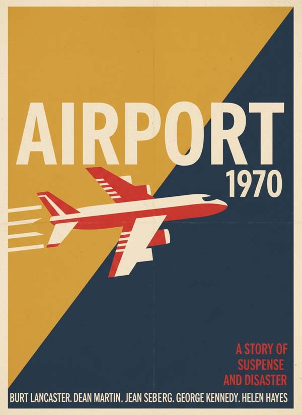 Airport (1970) reimagined minimalist movie poster