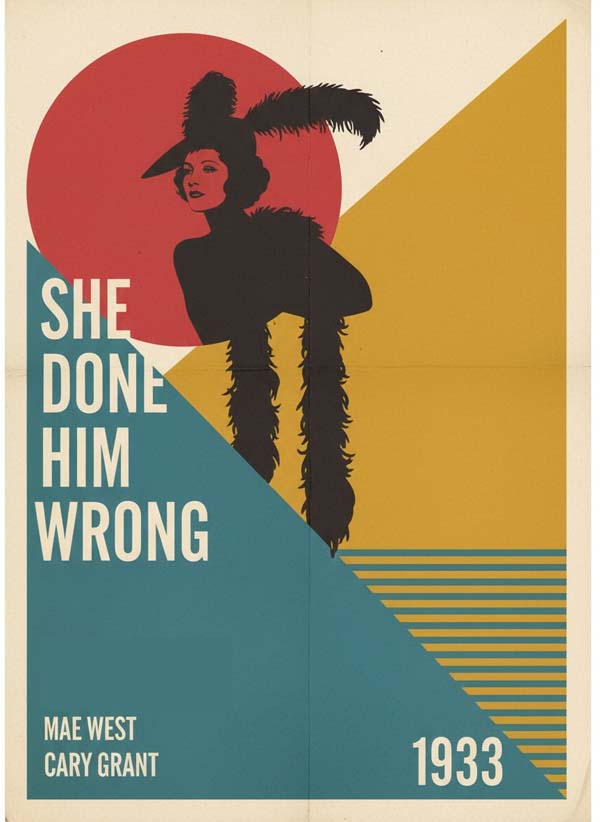 She Done Him Wrong (1933) reimagined minimalist movie poster