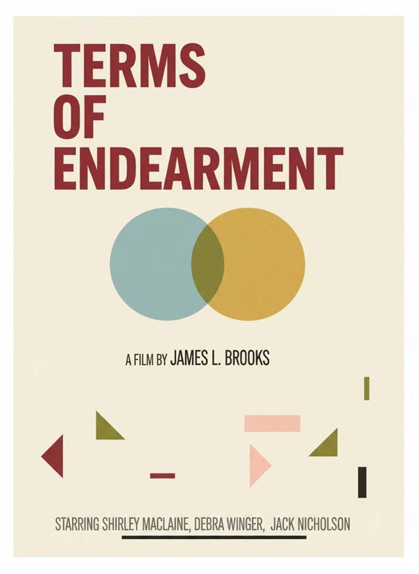 Terms of Endearment (1983) reimagined minimalist movie poster