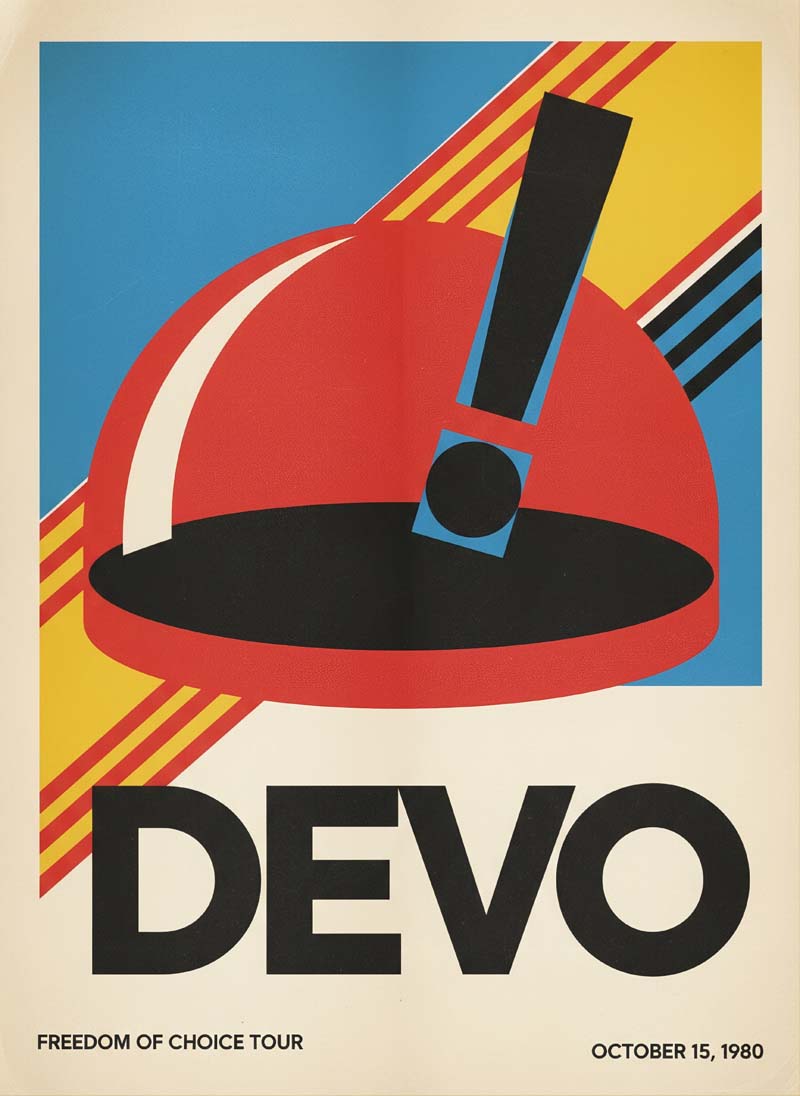Devo reimagined rock musician portrait