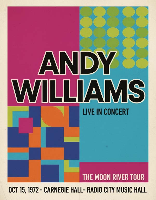 Andy Williams reimagined singer portrait