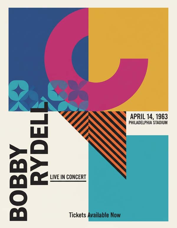 Bobby Rydell reimagined singer portrait